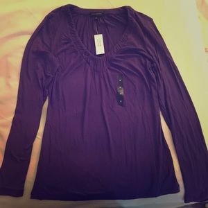 Banana Republic long sleeve stretch tee size M